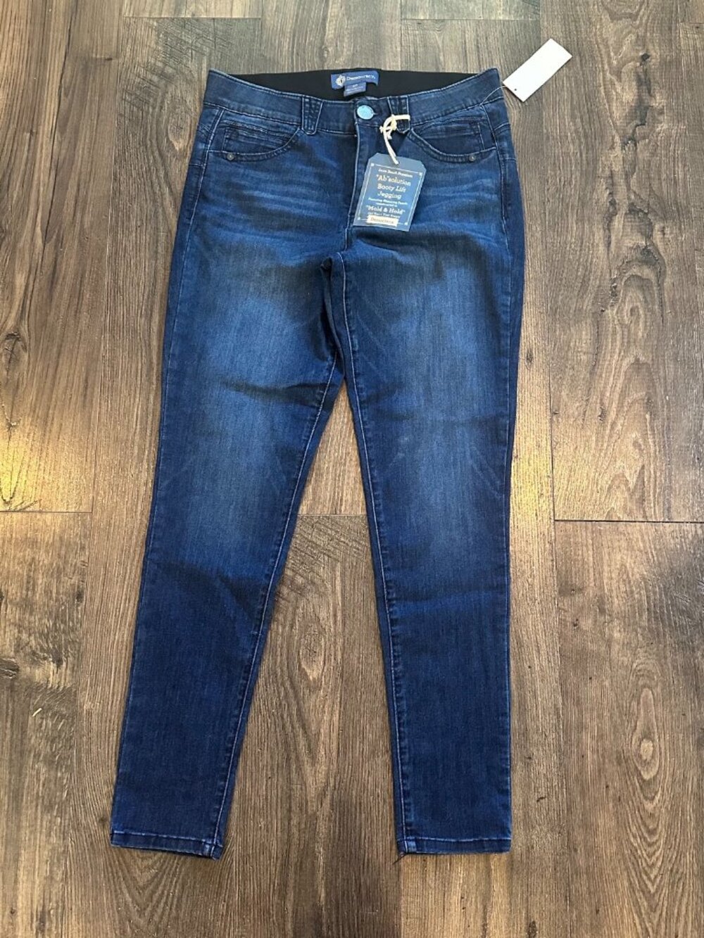 NEW Democracy "Ab"solution Core Essential Booty Lift Jegging, Dark Wash Size: 10